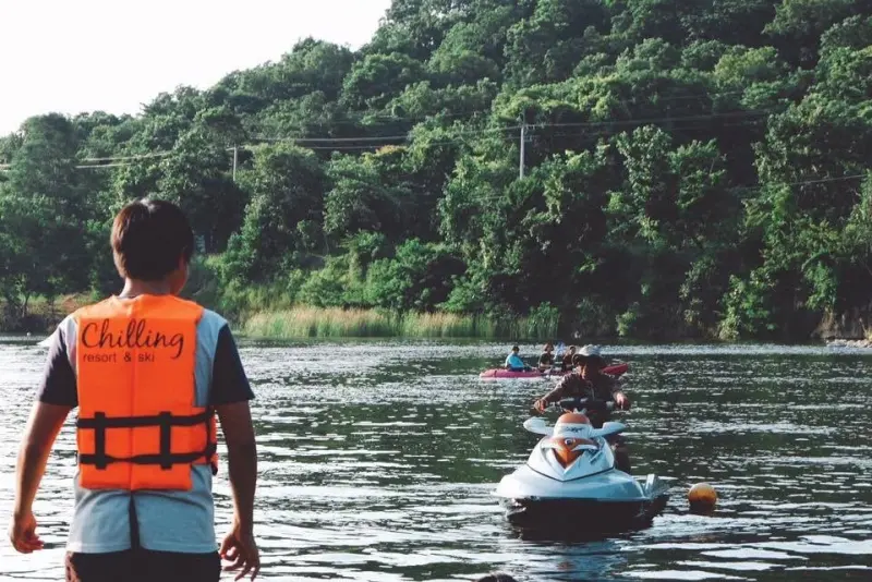 Chilling Cable Ski - full cable wake park in Chonburi, Thailand