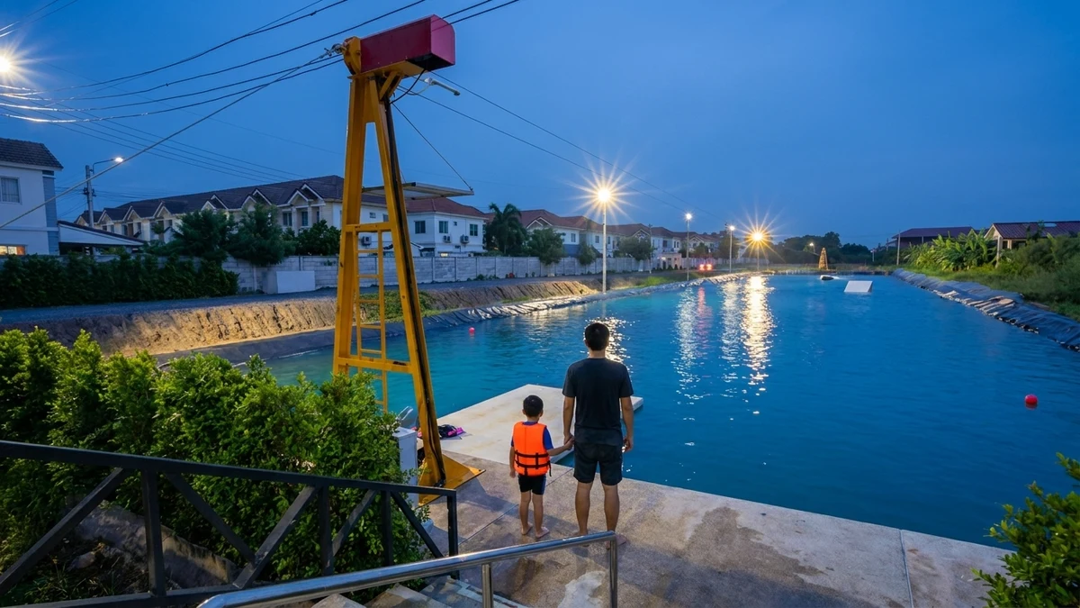Neverdry Wakepark (2026): Free Coaching, Shallow Water, 30 Minutes from Bangkok - Wake Parks Thailand blog