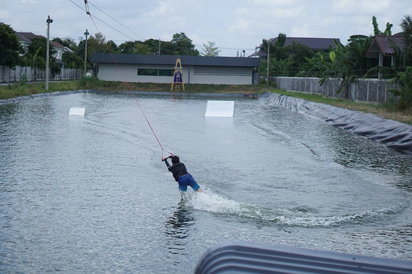 Neverdry Wakepark - 2-tower cable wake park in Nonthaburi, Thailand